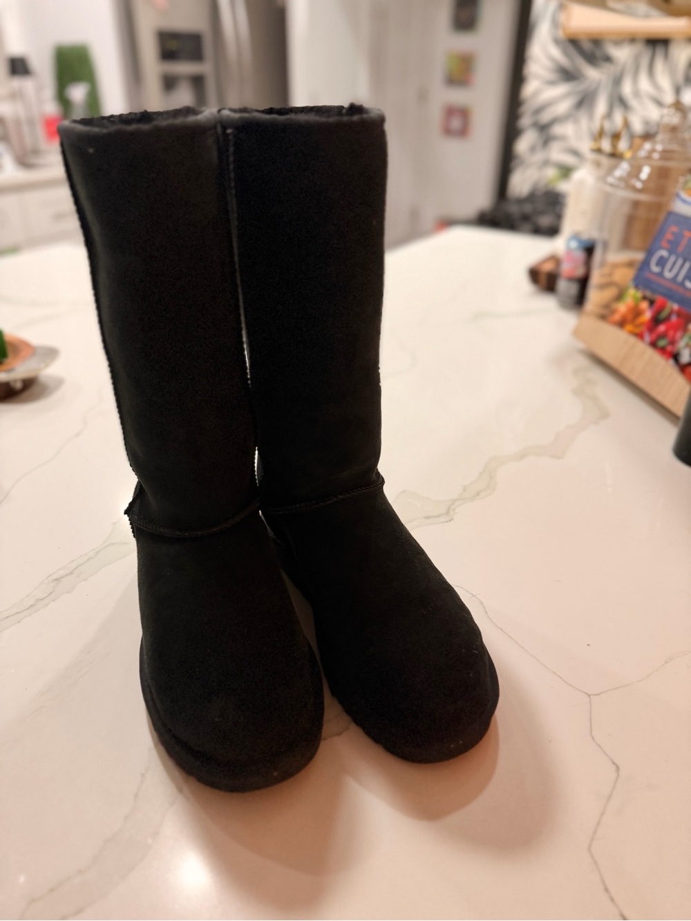 UGG Classic Black Suede TALL Boots